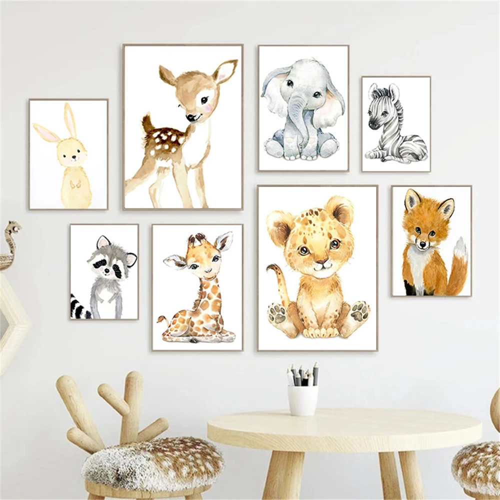 Baby Nursery Frames - لوحة فنية جدارية بدون إطار لغرفة