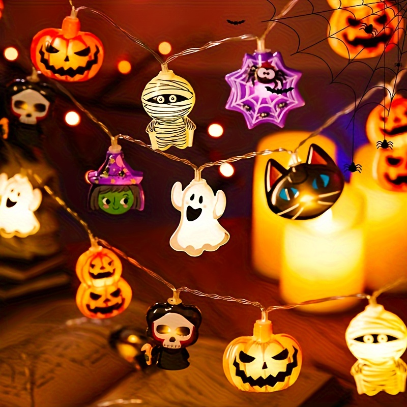 Baby Nursery Wall Lights - أضواء زينة LED مخيفة للهالوين، أضواء
