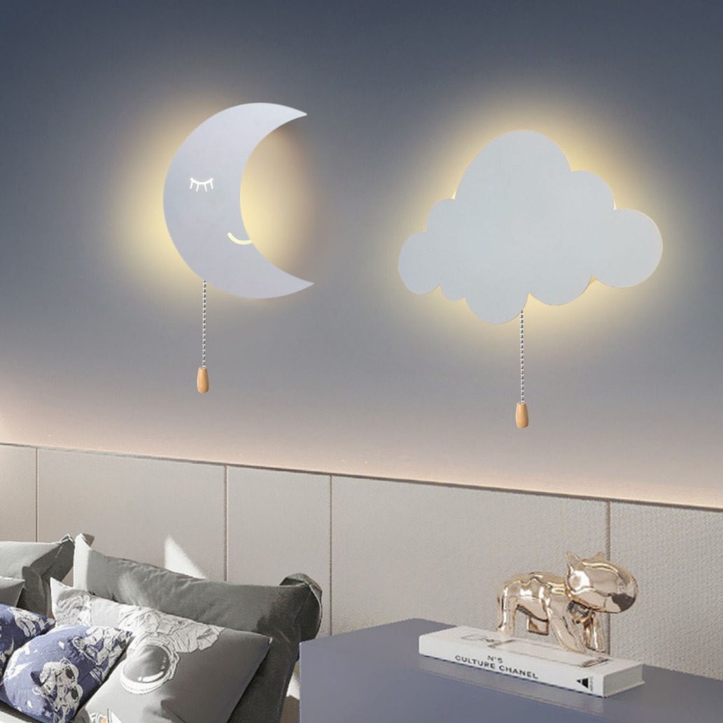 Baby Nursery Wall Lights - منفذ USB شحن AA بطارية تعمل