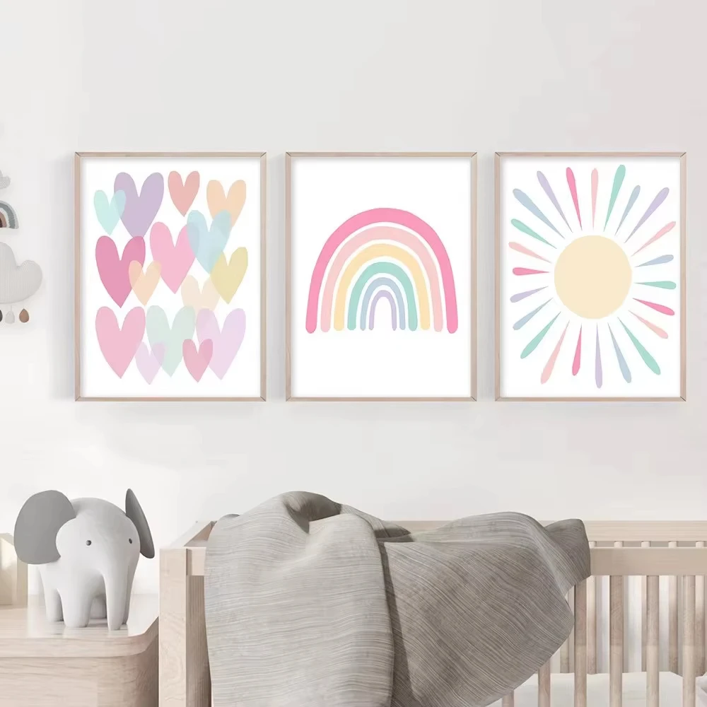 Baby Nursery Frames - (بدون إطار) لوحة ملصق على شكل