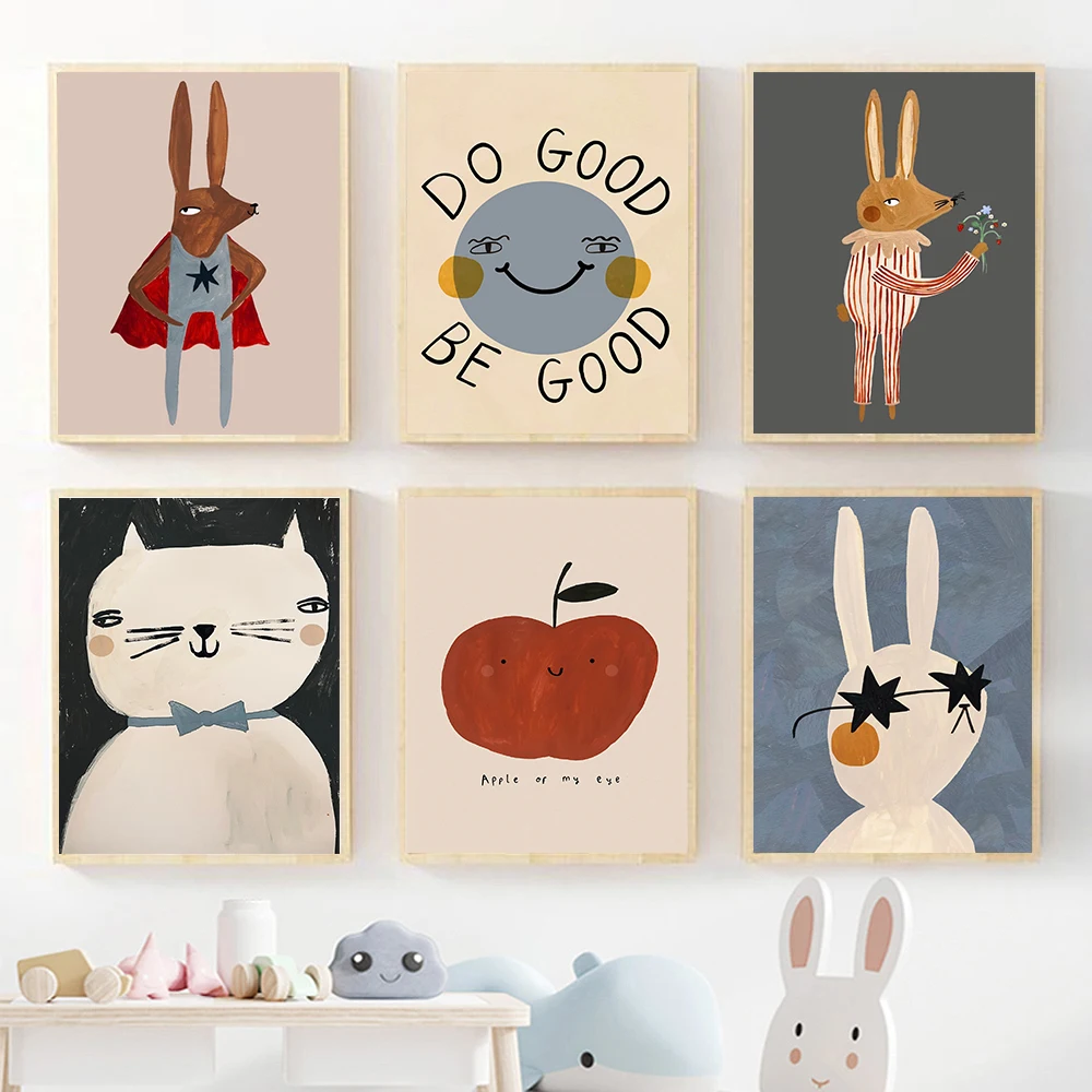 Baby Nursery Frames - (بدون إطار) لوحة فنية على القماش