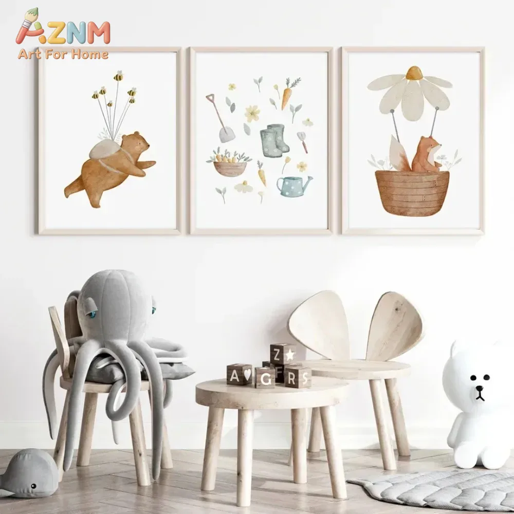 لوحة فنية جدارية من القماش بتص - مراجعة Baby Nursery Frames وسعره