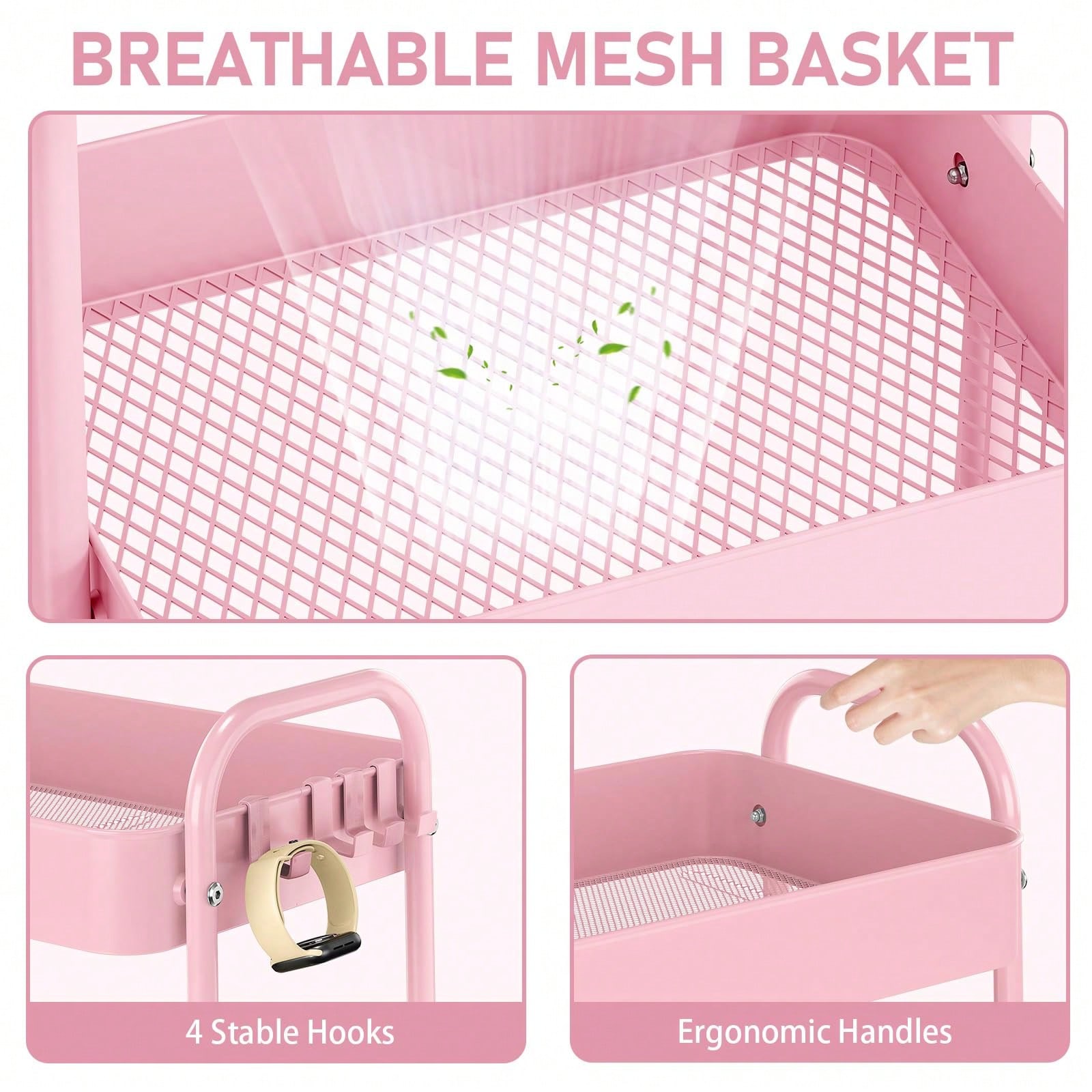 عربة تخزين معدنية بثلاث طبقات  - مراجعة Baby Nursery Trolley وسعره