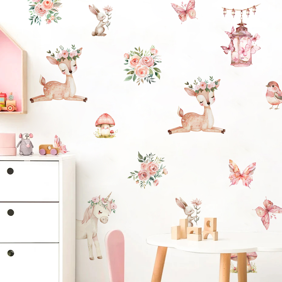 ملصقات حائط على شكل منزل غزال  - مراجعة Baby Girl Nursery Quotes وسعره