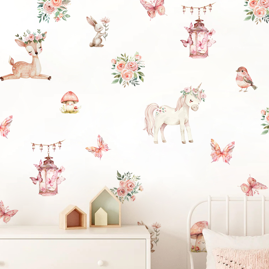 ملصقات حائط على شكل منزل غزال  - مراجعة Baby Girl Nursery Quotes وسعره
