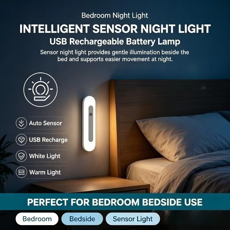 مصباح ليلي ذكي يعمل بالبطارية  - مراجعة Baby Nursery Wall Lights وسعره