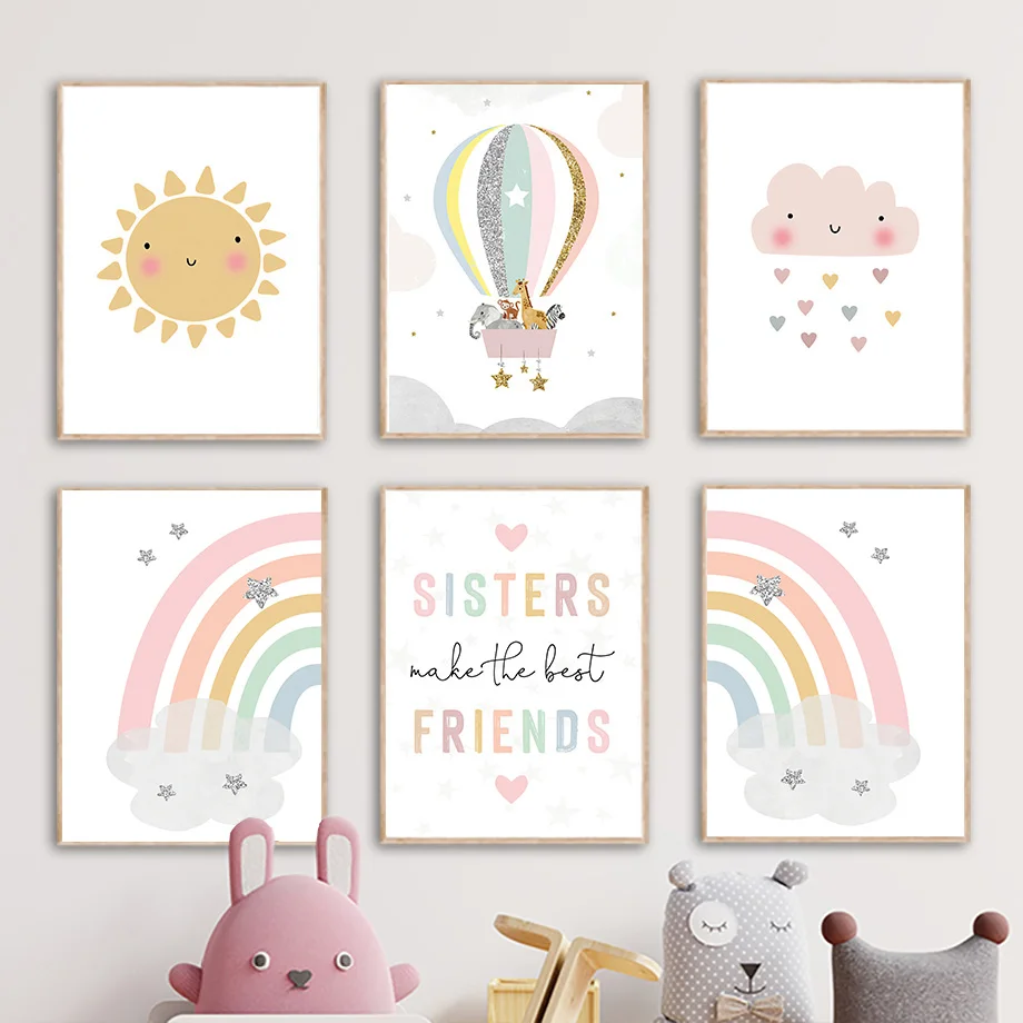 ملصقات وطباعات جدارية على الطر - مراجعة Baby Nursery Decor Girl وسعره