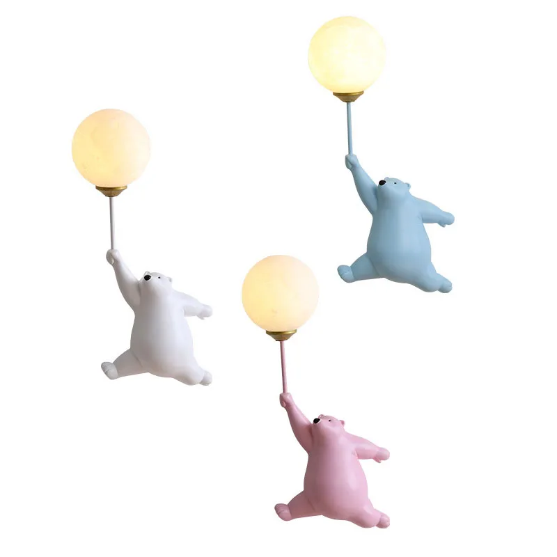 الكرتون الدب القطبي LED الشمعد - مراجعة Baby Nursery Wall Lights وسعره
