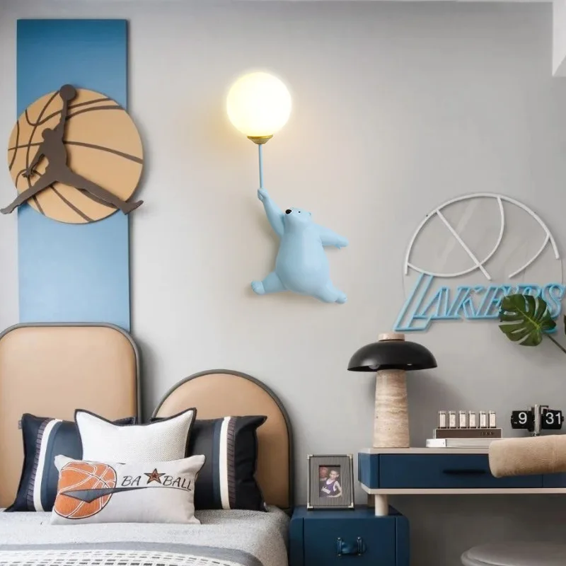 الكرتون الدب القطبي LED الشمعد - مراجعة Baby Nursery Wall Lights وسعره