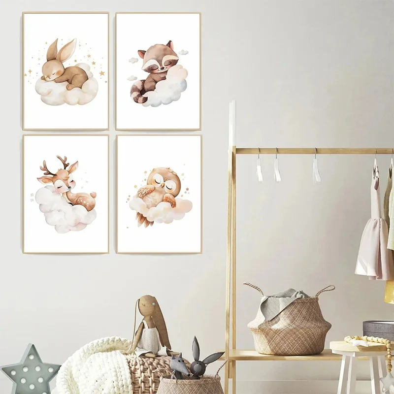 الكرتون سحابة الحيوان حائط لوح - مراجعة Baby Nursery Frames وسعره