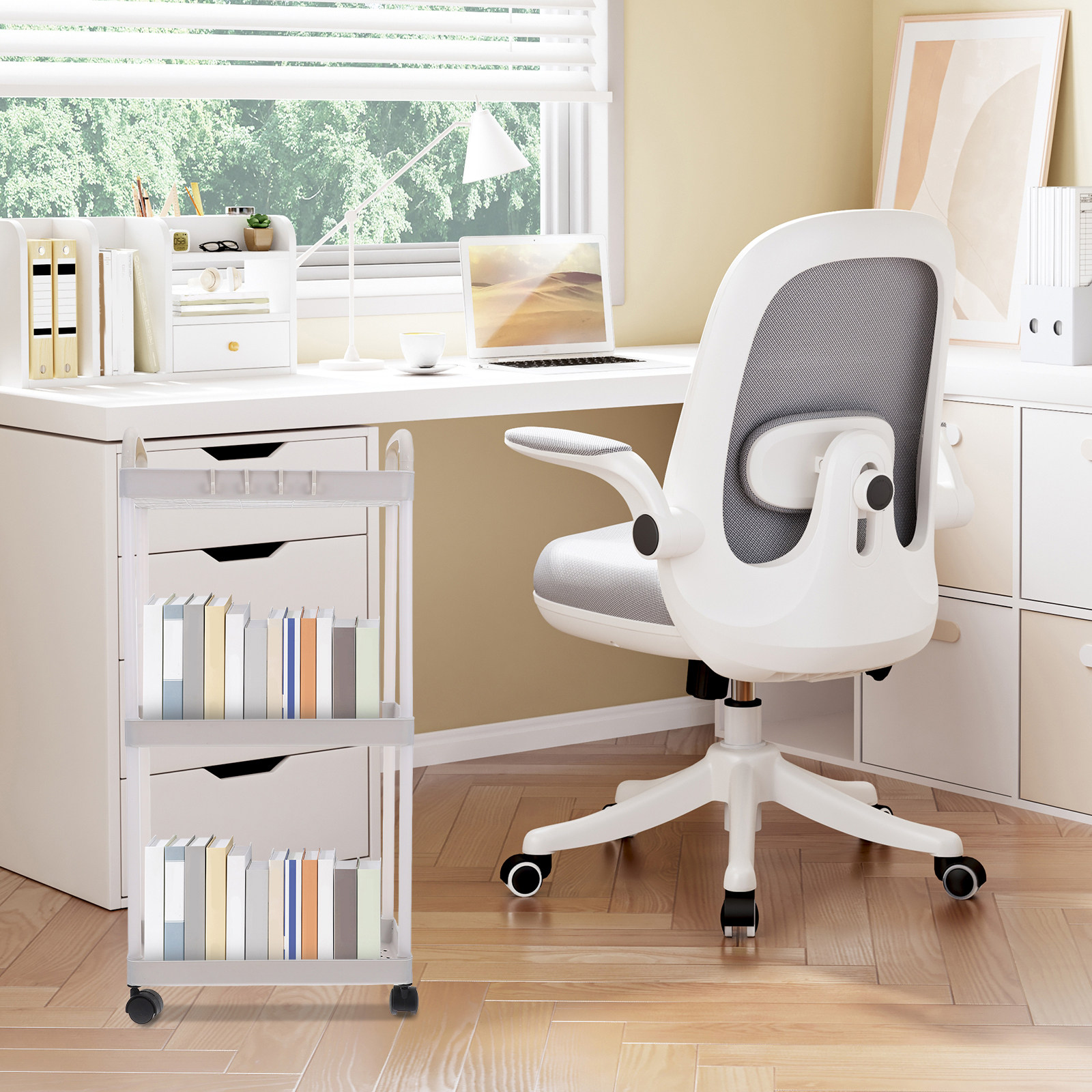 عربة تخزين بلاستيكية بثلاث طبق - مراجعة Baby Nursery Trolley وسعره