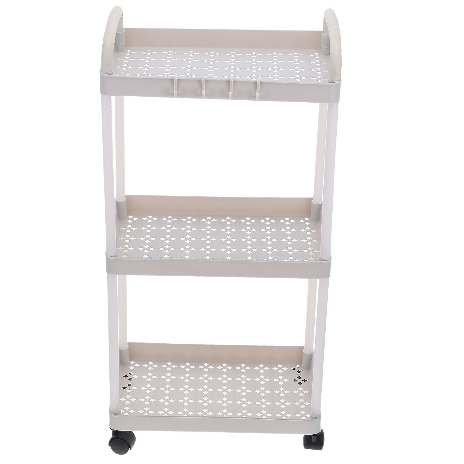 عربة تخزين بلاستيكية بثلاث طبق - مراجعة Baby Nursery Trolley وسعره