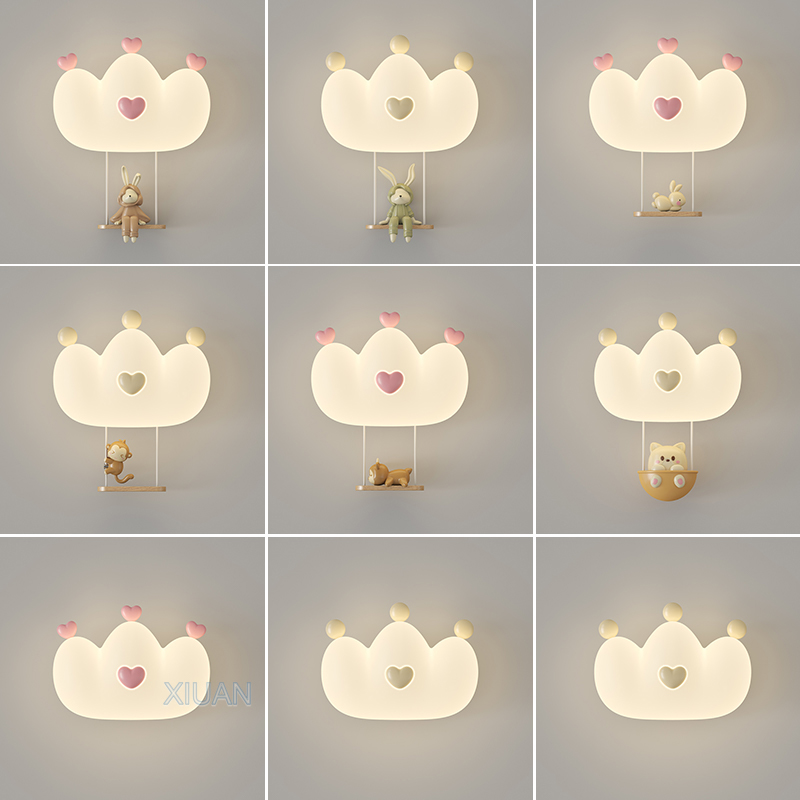 مصابيح حائط بتاج وردي رومانسي  - مراجعة Baby Nursery Wall Lights وسعره