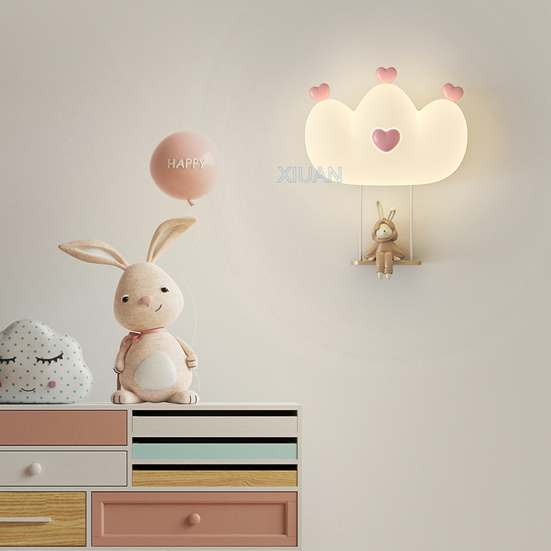 مصابيح حائط بتاج وردي رومانسي  - مراجعة Baby Nursery Wall Lights وسعره