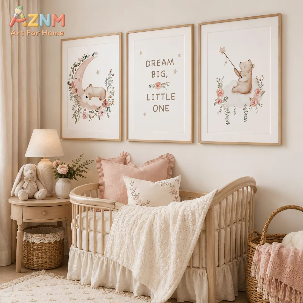لوحة فنية جدارية لغرفة الأطفال - مراجعة Baby Girl Nursery Quotes وسعره