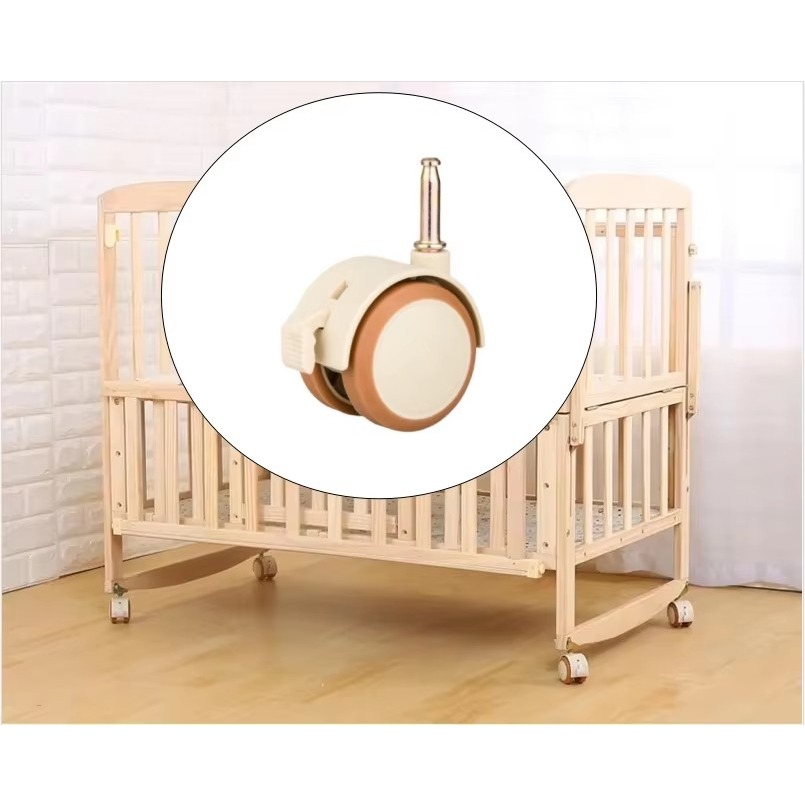 2/4 قطع عجلات دوارة مقاس 2 بوص - مراجعة Baby Nursery Trolley وسعره