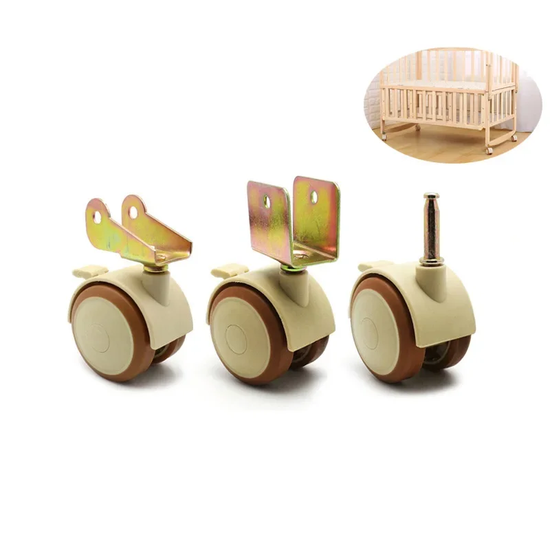 2/4 قطع عجلات دوارة مقاس 2 بوص - مراجعة Baby Nursery Trolley وسعره