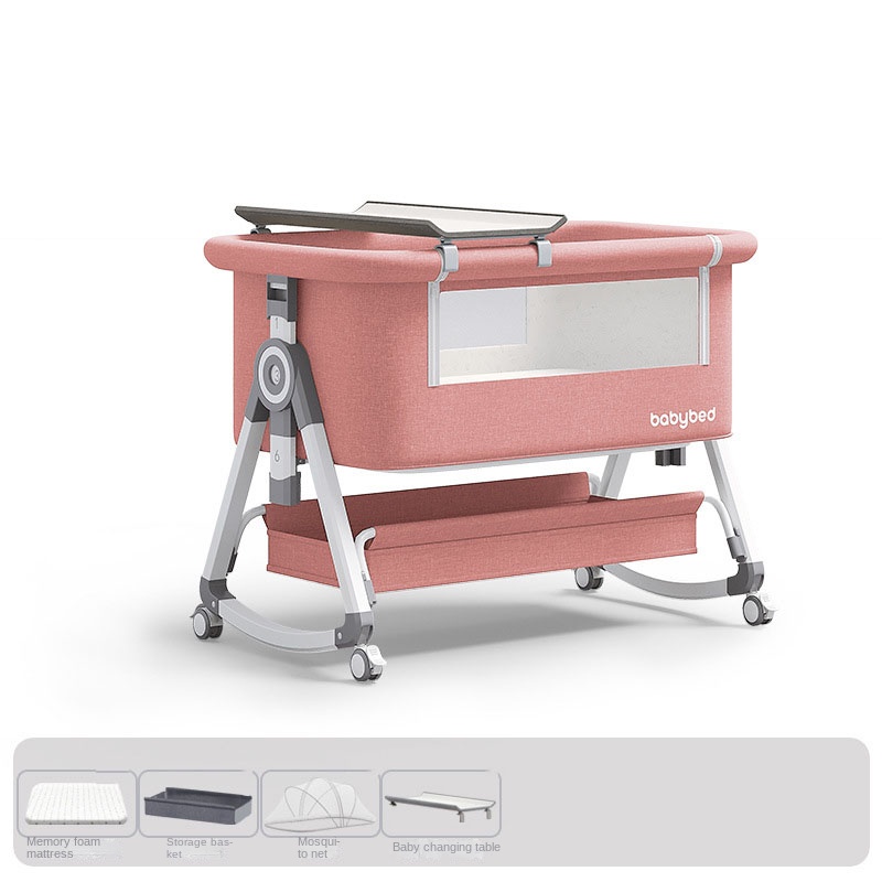سرير أطفال محمول وقابل للتعديل - مراجعة Baby Nursery Trolley وسعره