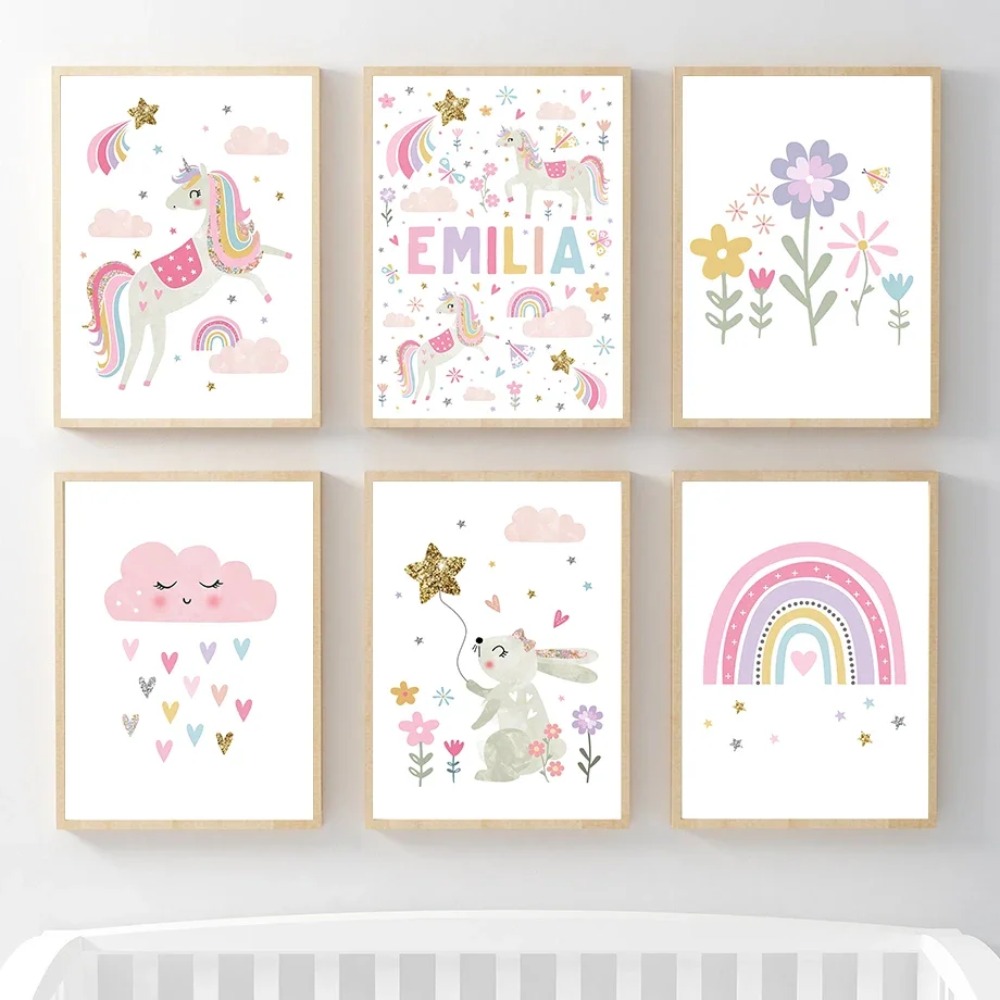 لوحة فنية جدارية لغرفة الأطفال - مراجعة Baby Nursery Decor Girl وسعره