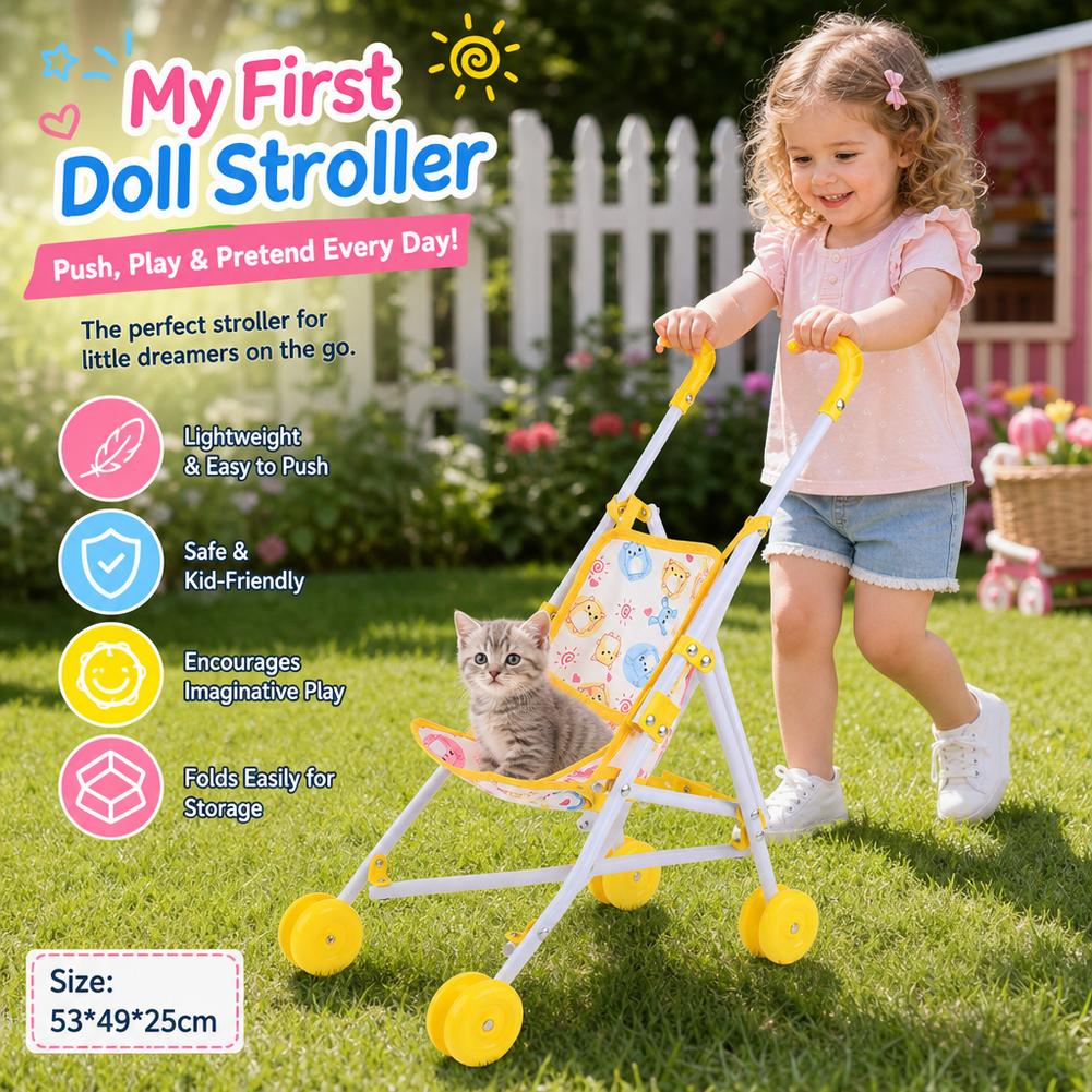 عربة دمى وردية، عربة أطفال تفا - مراجعة Baby Nursery Trolley وسعره