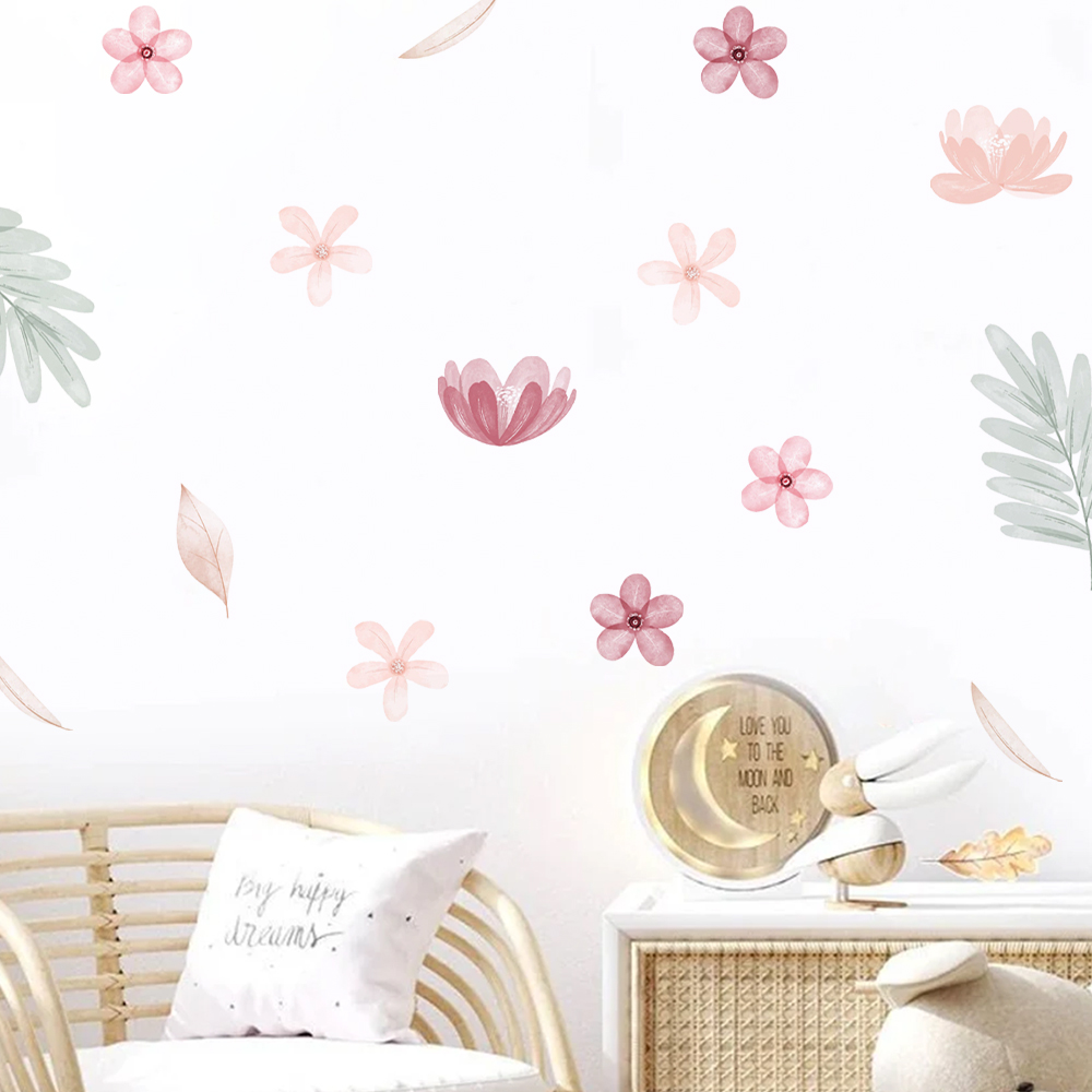 بوهو يترك النباتية DIY جدار ال - مراجعة Baby Girl Nursery Quotes وسعره