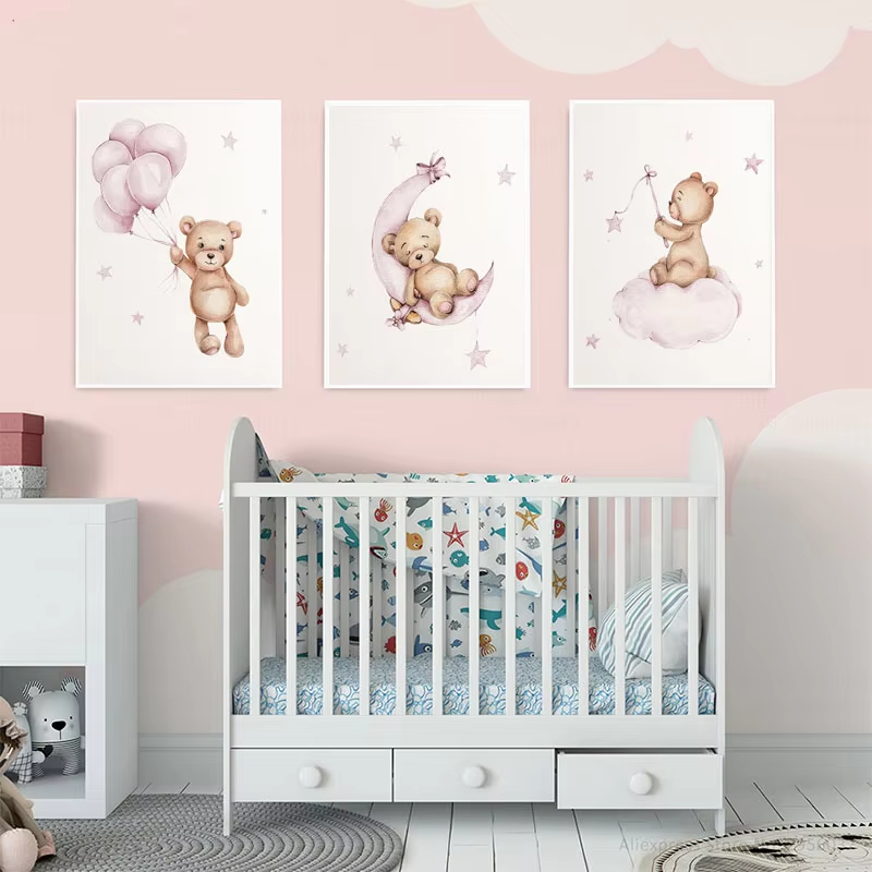 ديكور جداري لغرفة الأطفال بتصم - مراجعة Baby Nursery Decor Girl وسعره