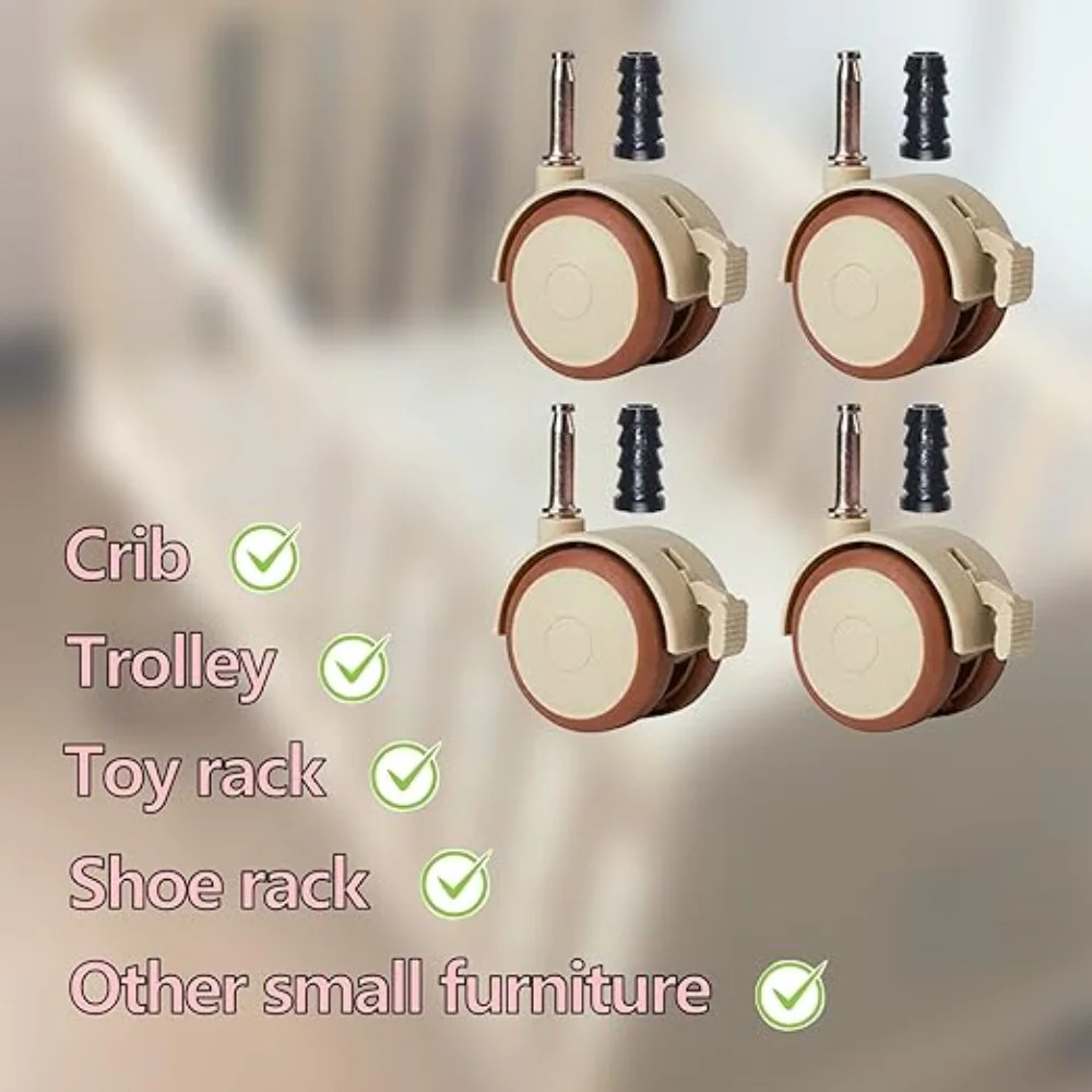 1/4 قطعة عجلات دوارة من النايل - مراجعة Baby Nursery Trolley وسعره