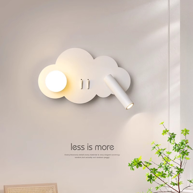 مصباح جداري على شكل سحابة مع م - مراجعة Baby Nursery Wall Lights وسعره