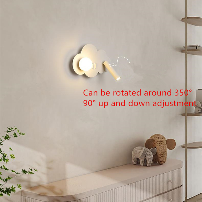 مصباح جداري على شكل سحابة مع م - مراجعة Baby Nursery Wall Lights وسعره