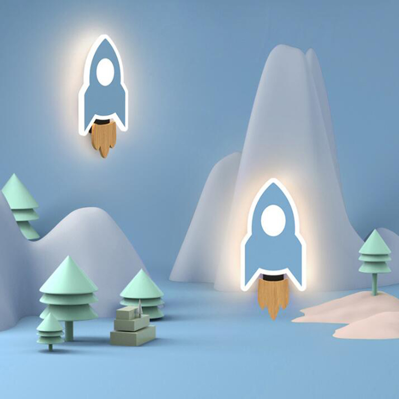 الكرتون LED صاروخ الجدار مصباح - مراجعة Baby Nursery Wall Lights وسعره