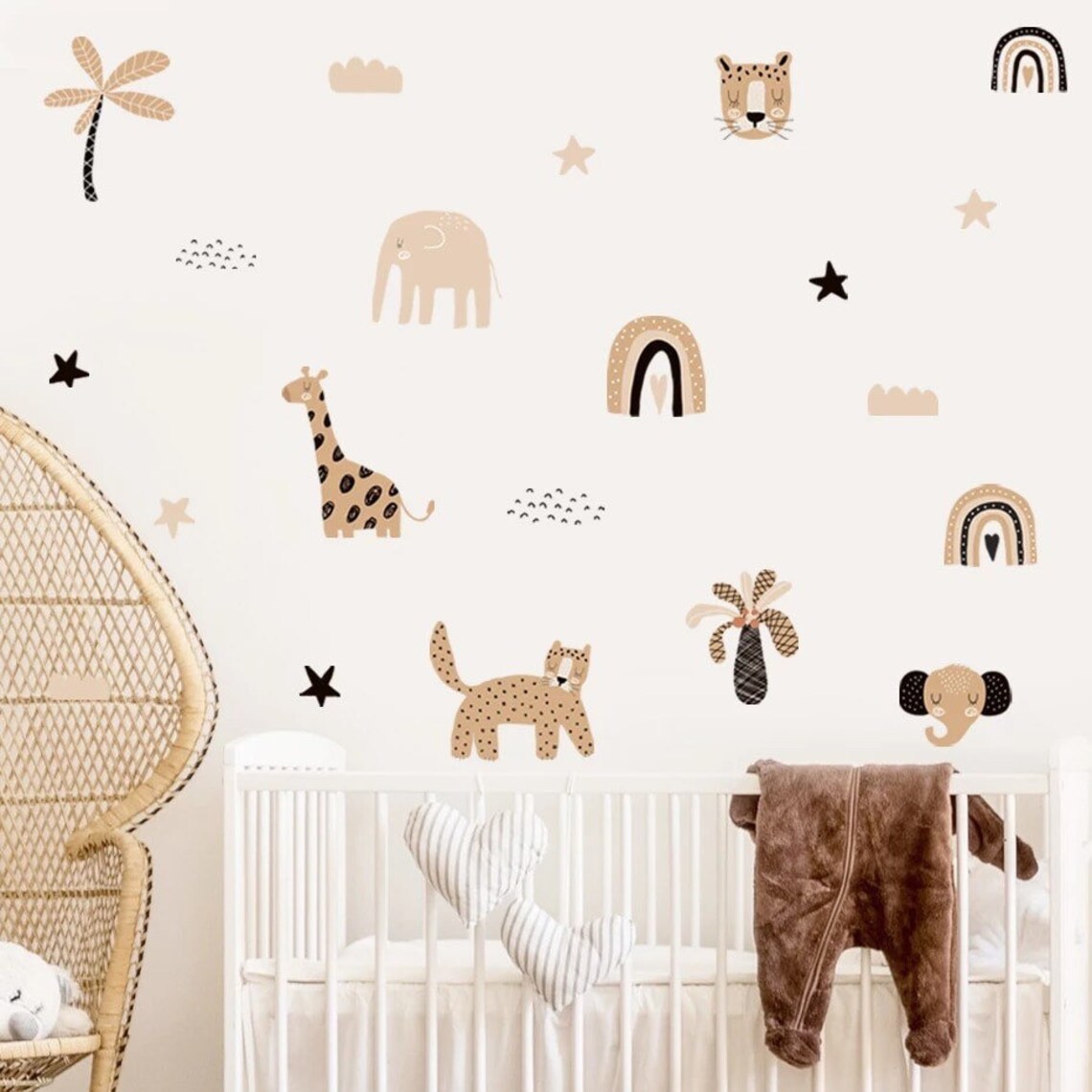 ملصقات جدارية بوهو كرتونية بأل - مراجعة Baby Nursery Decor Girl وسعره