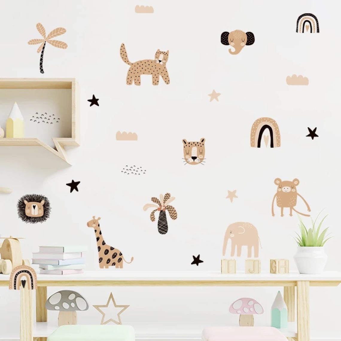 ملصقات جدارية بوهو كرتونية بأل - مراجعة Baby Nursery Decor Girl وسعره