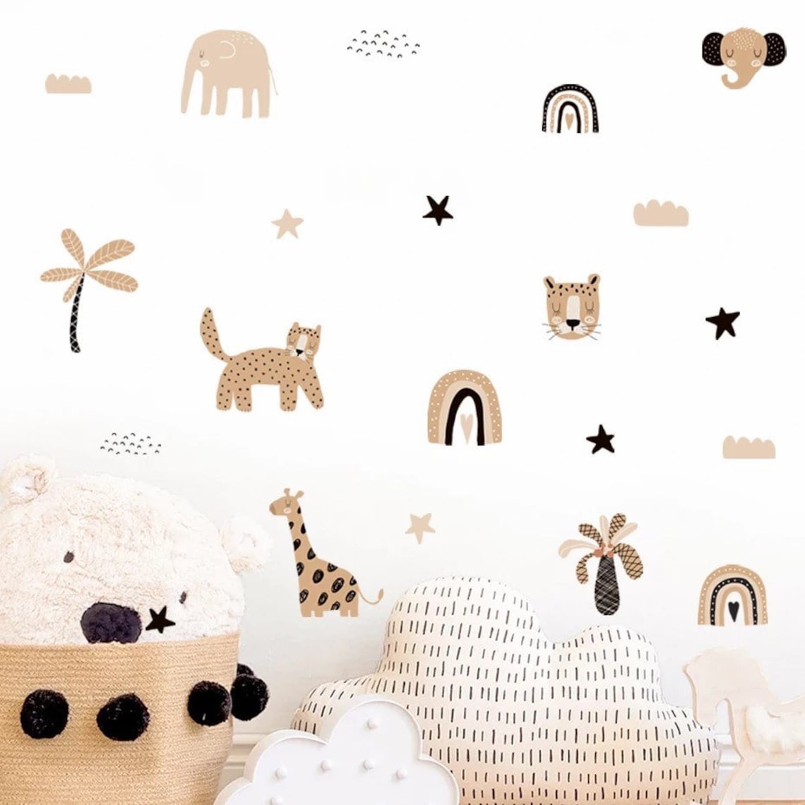 ملصقات جدارية بوهو كرتونية بأل - مراجعة Baby Nursery Decor Girl وسعره